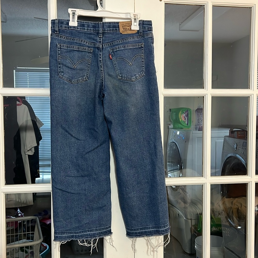 Levi strauss wide leg cropped